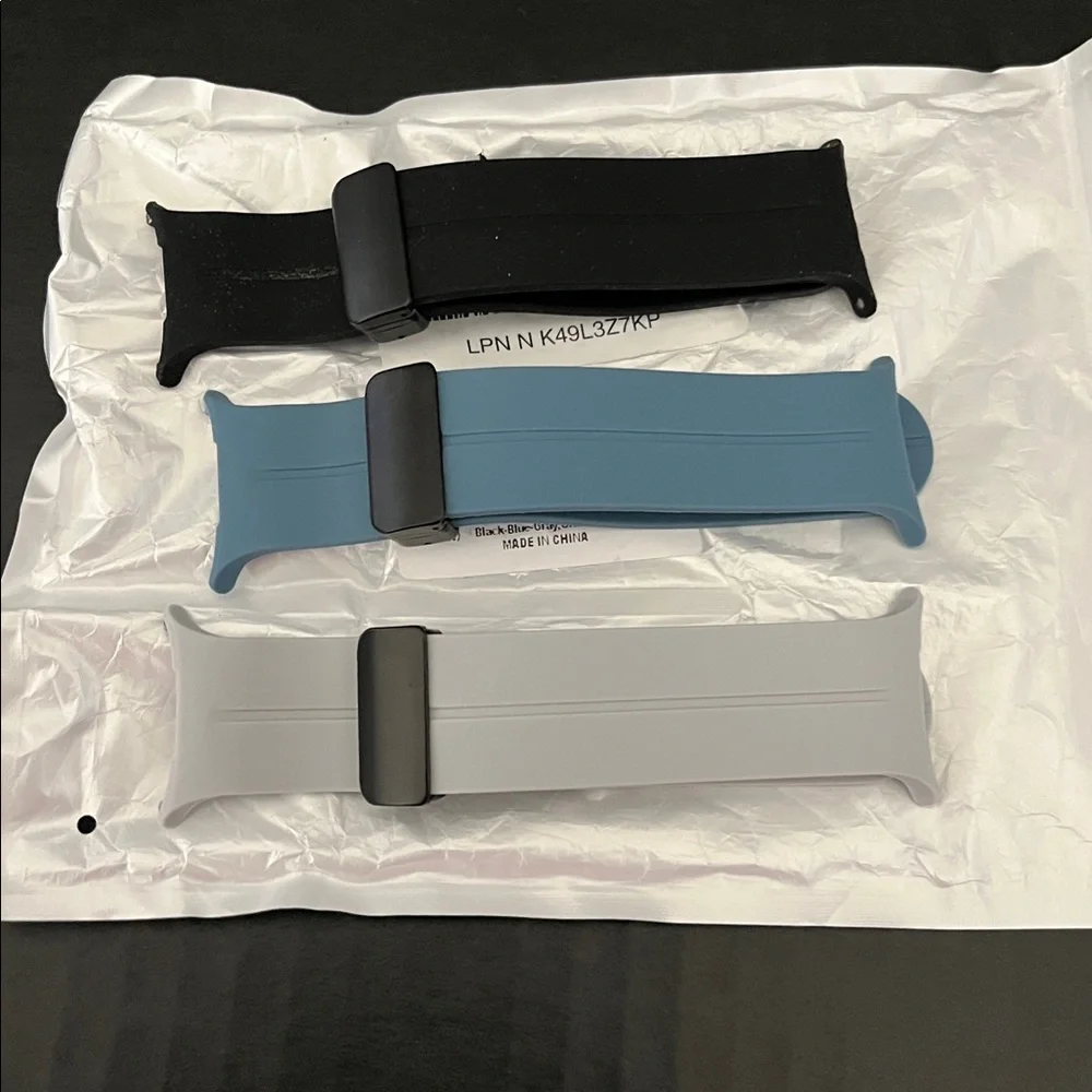 Samsung Black, Blue, and Gray Watch Bands